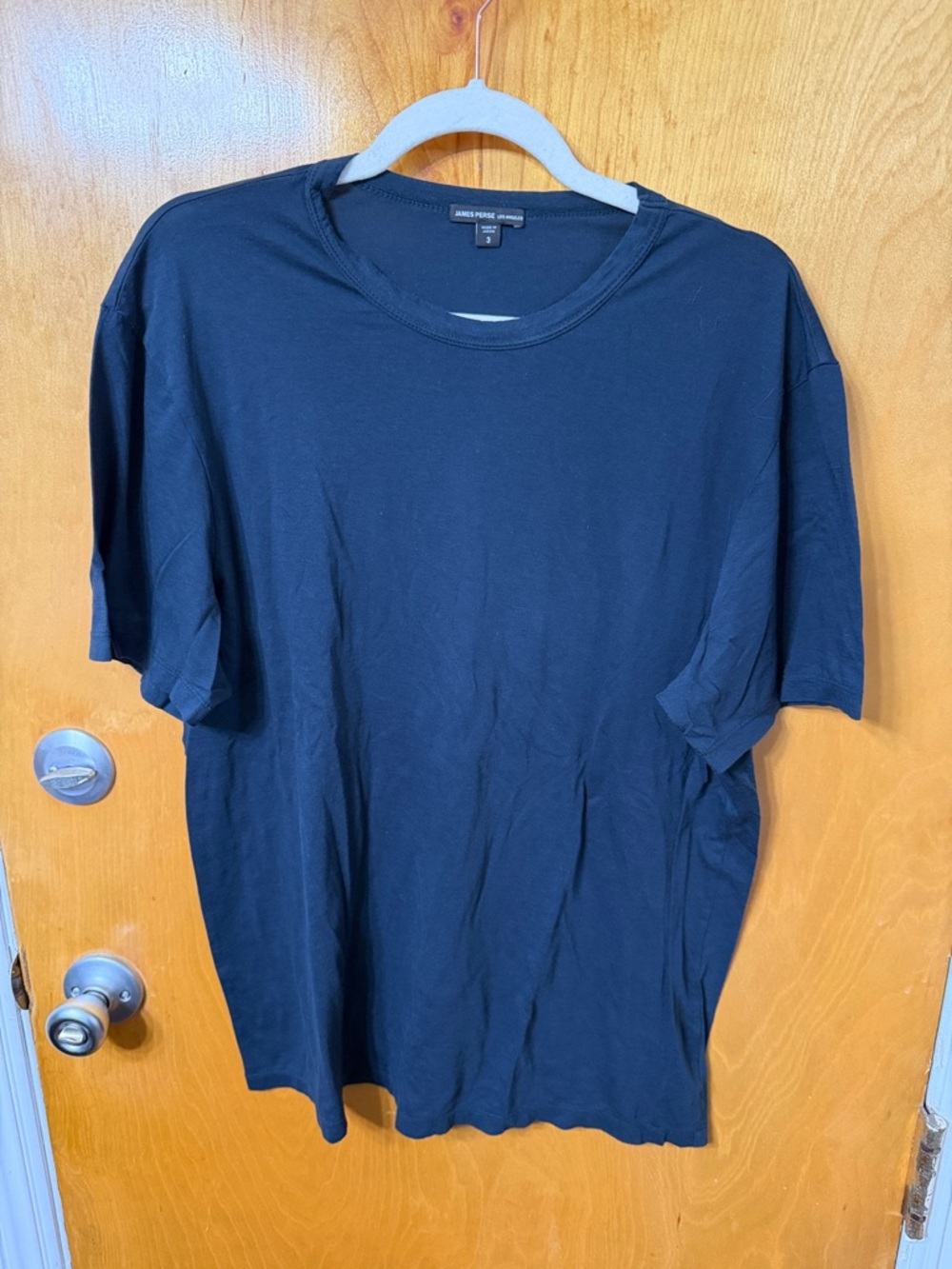 James Perse Black Crewneck Tee - Short Sleeve